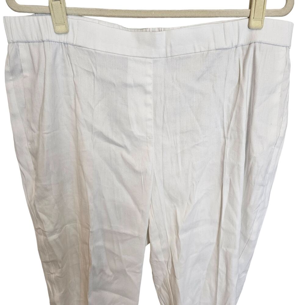 J. Jill Womens Linen Blend Trousers Size XL Resortwear Travel Career Minimalist - Picture 2 of 9